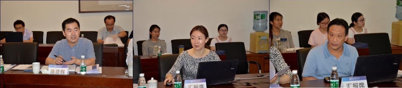 陈彦辉及基地负责人汇报基地建设情况